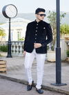 Black Colour 3351 To 3359 Function Wear Valvet Mens Jodhpuri Suit Suppliers In India 3359